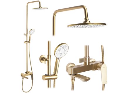 Sprchový set REA AVALON GOLD BRUSH