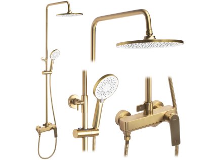 Sprchový set REA AVALON GOLD BRUSH