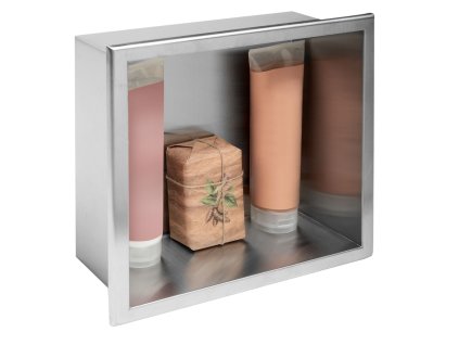 bathroom shelf 30x30 steel brush
