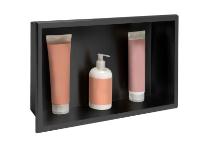bathroom shelf 30x45 matte black