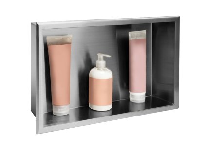 bathroom shelf 30x45 steel brush