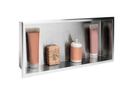 bathroom shelf 30x60 steel brush