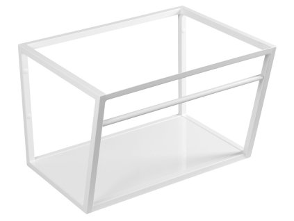 SKA Konštrukcia pod umývadlo 600x400x460mm, biela mat, s bielou MDF policou