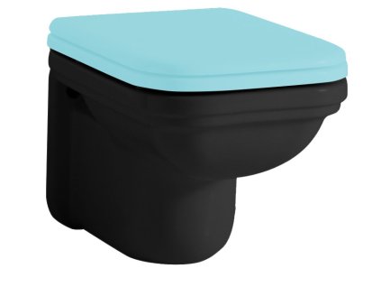 WALDORF závesná WC misa, 37x55cm, čierna mat