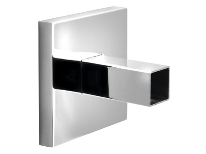 Adaptér pre priame napojenie kábla do steny, hranatý, nerezová oceľ