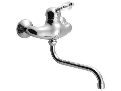 KIRKÉ CRYSTAL nástenná batéria, krištáľová páčka, chróm