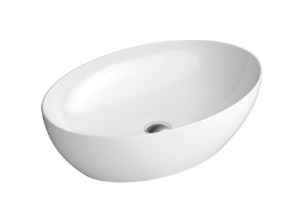 PURA keramické umývadlo na dosku 60x42 cm, biela ExtraGlaze