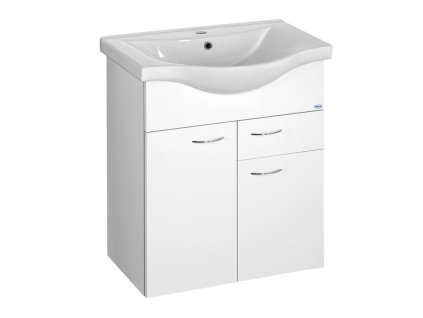 KERAMIA FRESH umývadlová skrinka, 1 zásuvka, 60,6x74x34cm, biela