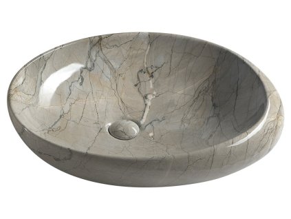DALMA keramické umývadlo 68x16,5x44 cm, grigio