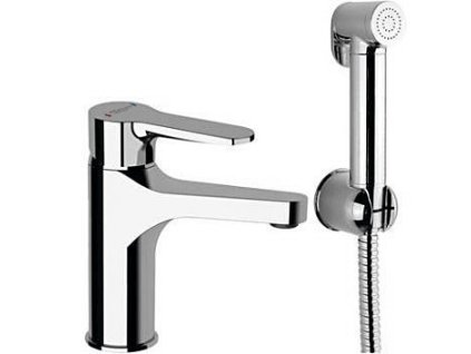 SIEGER Umývadlová stojánkova batéria s ručnou bidetovou sprškou, chróm