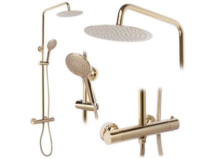 Sprchová súprava REA VINCENT - zlatá + Termostat
