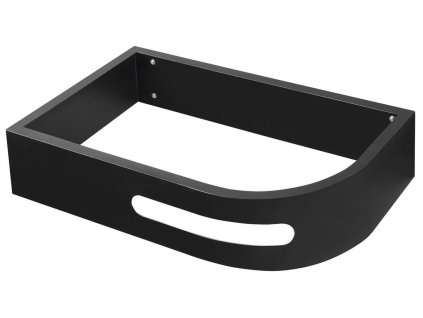 PULSE konzola s držiakom uterákov, ľavá, čierna mat