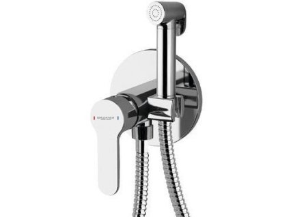 SIEGER podomietková batéria s bidetovou spŕškou, guľatá, chróm