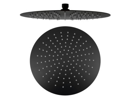 SLIM Hlavová sprcha, priemer 300mm, čierna matná