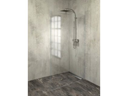 ARCHITEX LINE sada pre uchytenie skla, podlaha a stena, max.š. 1200 mm, leštený hliník