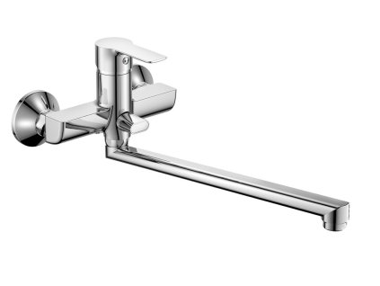 BARON nástenná vaňová batéria s otočným ramienkom, chróm