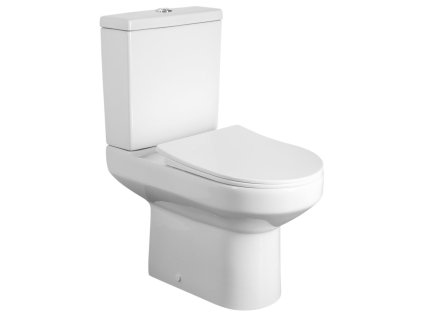 VERMET WC kombi mísa, spodný/zadný odpad, biela