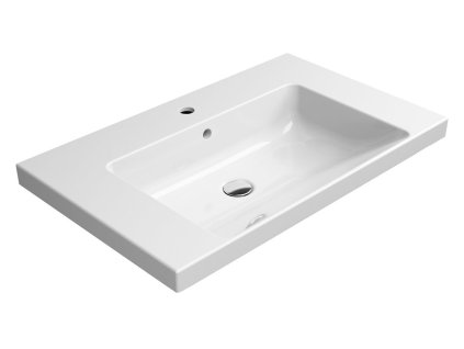 NORM keramické umývadlo 80x18x50 cm, biela ExtraGlaze