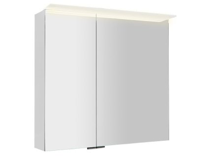 LINEX galérka s LED osvetlením, 80x70x15cm, biela