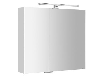 MIRRÓ galérka s LED osvetlením, 80x70x16cm, biela