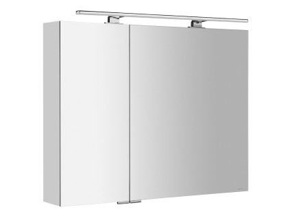 MIRRÓ galérka s LED osvetlením, 90x70x16cm, biela