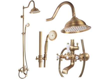 Sprchový set REA BERGAMO antique bronze