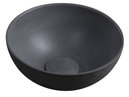 MINOR betónové umývadlo na dosku, priemer 26cm, antracit