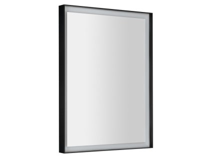 SORT zrkadlo s LED osvetlením 60x80cm, bezdotykový IR senzor, 2700-6500K, čierna mat