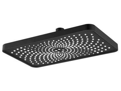 Hlavová sprcha, 300x180mm, ABS/čierna mat