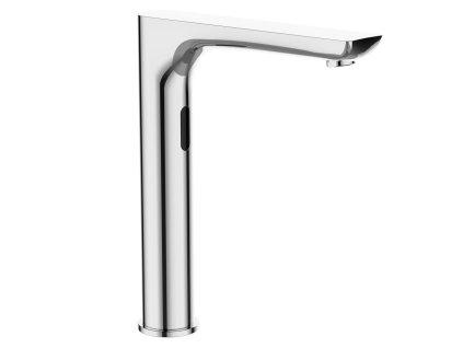 Stojánková senzorová batéria vysoká 230V AC / 6V DC (4xAA), chróm