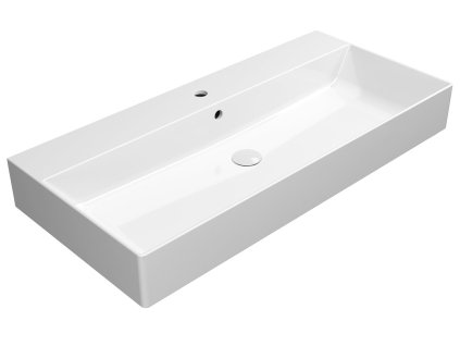 KUBE X keramické umývadlo 100x47 cm, biela ExtraGlaze