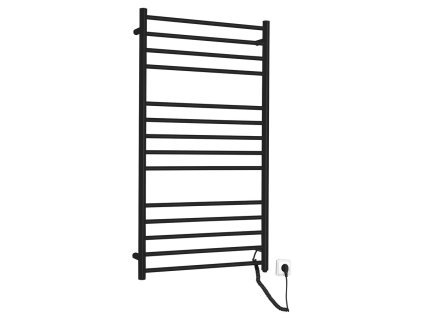 REDONDO elektrický sušiak uterákov, guľatý, 630x1160 mm, 130 W, čierna