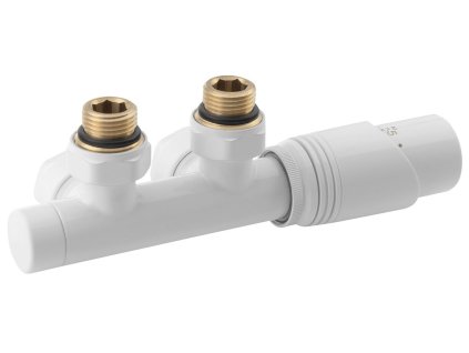 WICHER pripojovacia sada termostatická pre stredové pripojenie 50mm, biela