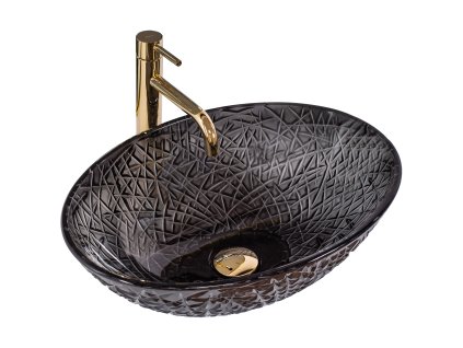 Umývadlo na dosku REA FROST BLACK