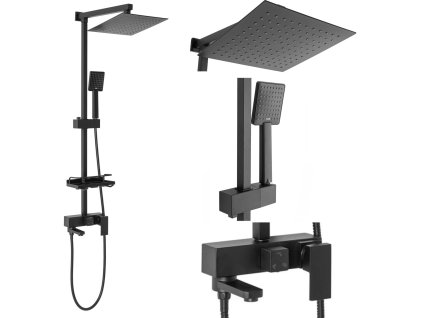 Sprchová sada REA JACK - matná čierna