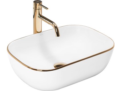 Umývadlo na dosku Rea Belinda Gold Edge