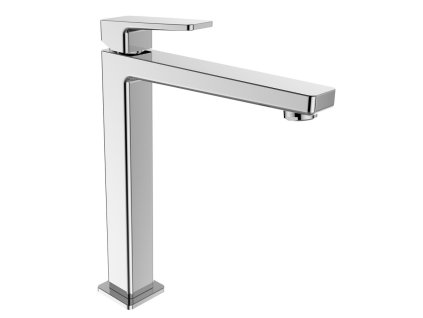 TURSI stojanková umývadlová batéria vysoká bez výpuste, predĺžená hubica, chróm