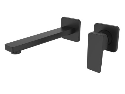 TURSI podomietková dvojprvková umývadlová batéria, čierná matná