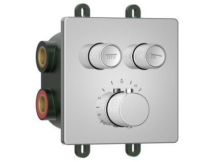 SMARTSELECT podomietková sprchová batéria, box, 2 vývody, chróm