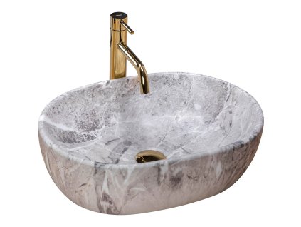 Umývadlo na dosku REA LARA - Kameň