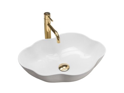 Umývadlo na dosku REA PEARL - biele