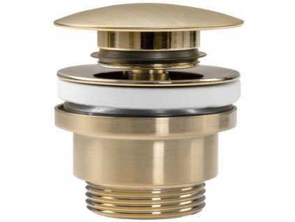 Univerzálny umývadlový výpust REA Click-clack - brúsené zlato