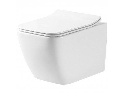 Závesná WC misa REA MARTIN SLIM RIMLESS DUROPLAST