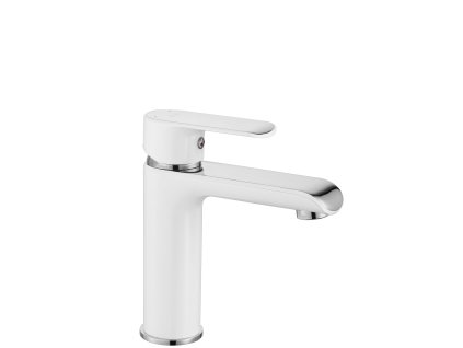 Umývadlová batéria REA BLOOM - chróm-biela, nízka