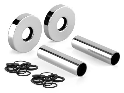 WICHER krycia rozeta guľatá, pár, chróm