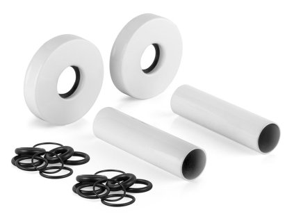 WICHER krycia rozeta guľatá, pár, biela