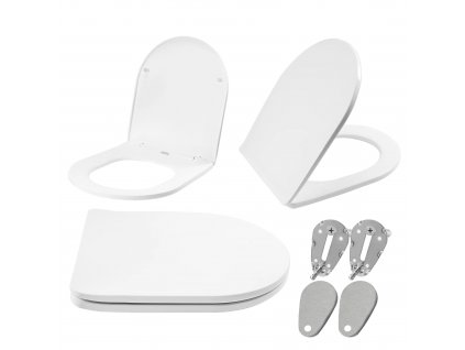 WC sedátko UF DUROPLAST FLAT- biele