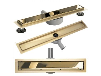 Odtokový žľab Rea Pure Neo Pro 60 - zlatý