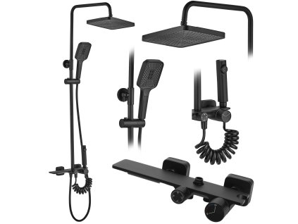 Sprchový set REA HELIX Black