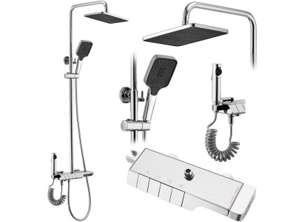 Sprchový set s termostatom REA ROB Chrome